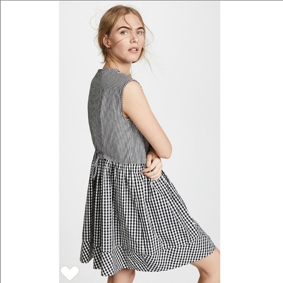 Madewell Dresses & Skirts - Madewell Gingham Tie Back Cotton Dress Size S